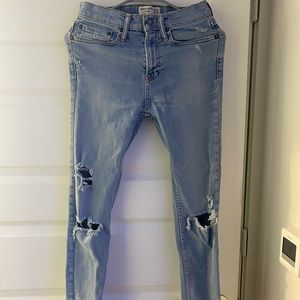 ABERCROMBIE KIDS Super Skinny Slim Ripped Jeans 15/16